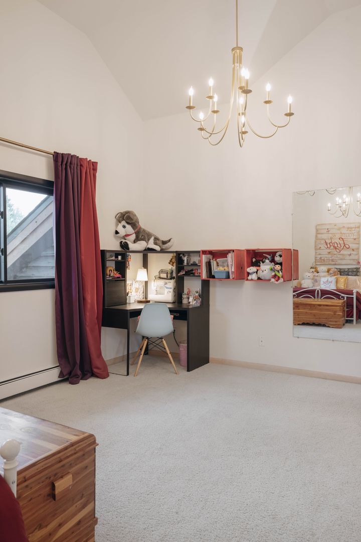 Bedroom with writing desk