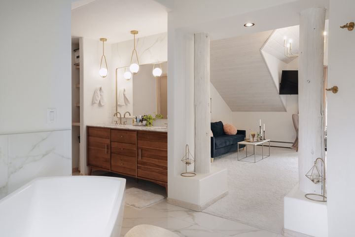 Primary bath double vanity